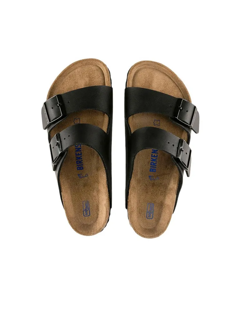 Sandalia Birkenstock negra con hebilla