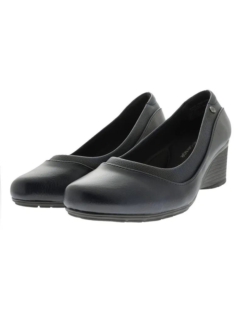 Zapatillas negras para mujer con tacón y punta abierta Dorothy Gaynor 25.5  Dorothy Gaynor Zapatillas negras para mujer con tacón y punta abierta