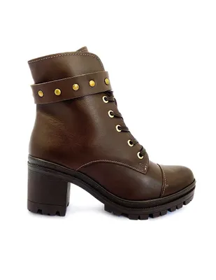 Bota regular Dasalo de piel para mujer