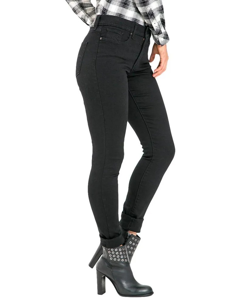 Jeans skinny Levi's 711 lavado medio corte cadera para mujer