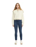 Jeans skinny Levi's lavado obscuro corte cintura para mujer