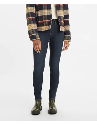 Jeans skinny Levi's lavado obscuro corte cintura para mujer