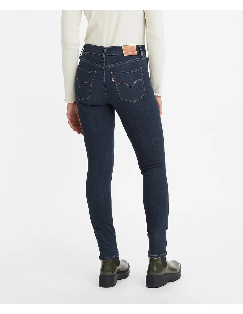 Jeans skinny Levi's lavado obscuro corte cintura para mujer