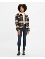 Jeans skinny Levi's lavado obscuro corte cintura para mujer