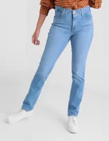 Jeans slim Levi's 312 lavado claro corte cintura para mujer