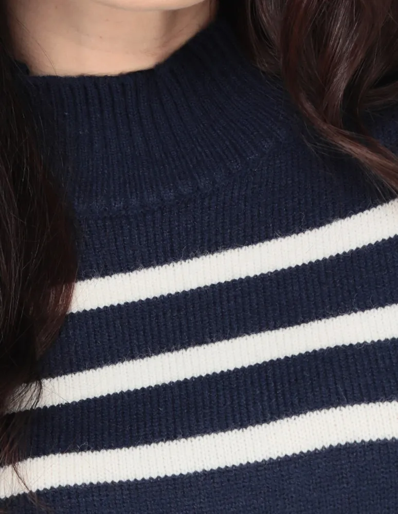 Suéter LIEB para mujer cuello alto a rayas