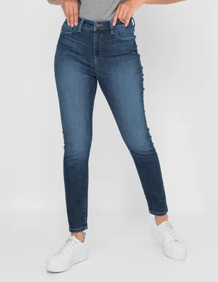 Jeans straight Why Me lavado degradado corte cintura para mujer