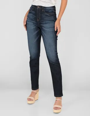 Jeans skinny Why Me deslavado corte cintura alta para mujer