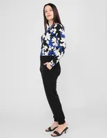 Pants slim Liz Claiborne con elástico para mujer