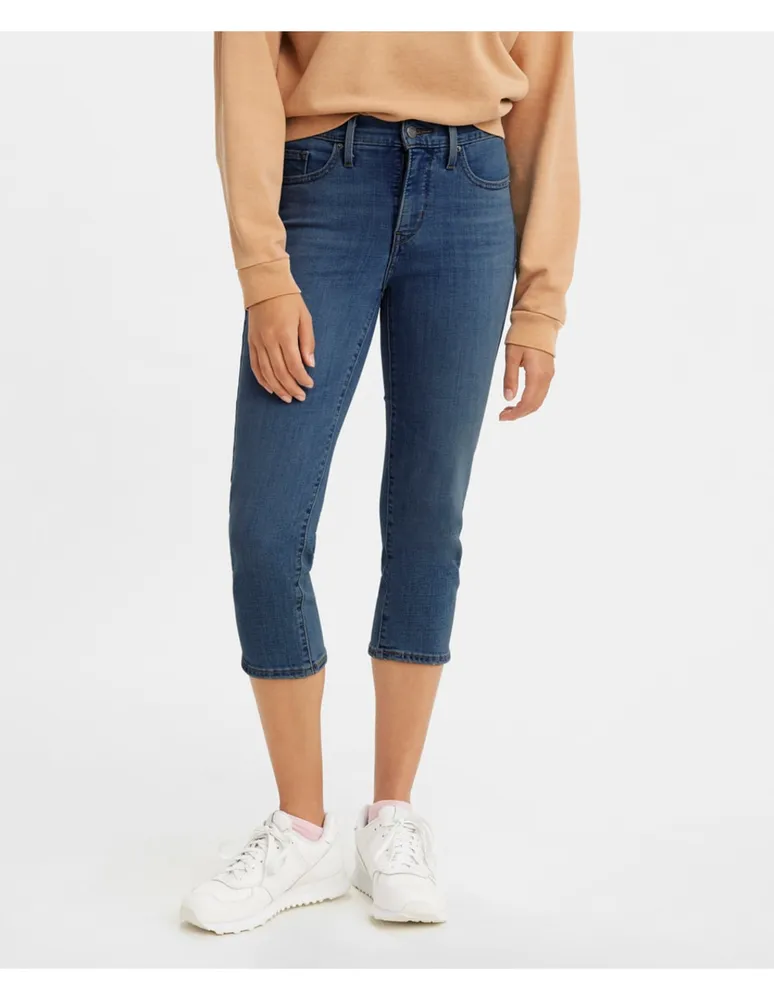 Jeans skinny Levi's 311 lavado medio corte cintura para mujer