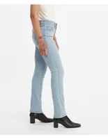 Jeans straight Levi's 314 lavado corte cintura para mujer