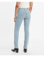 Jeans straight Levi's 314 lavado corte cintura para mujer