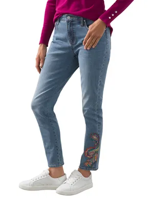 Jeans slim Chico's corte cadera para mujer