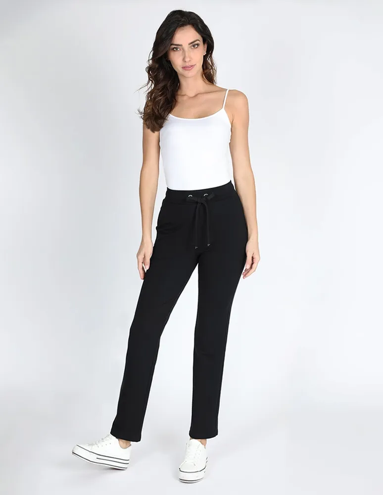 Pants regular con jareta para mujer