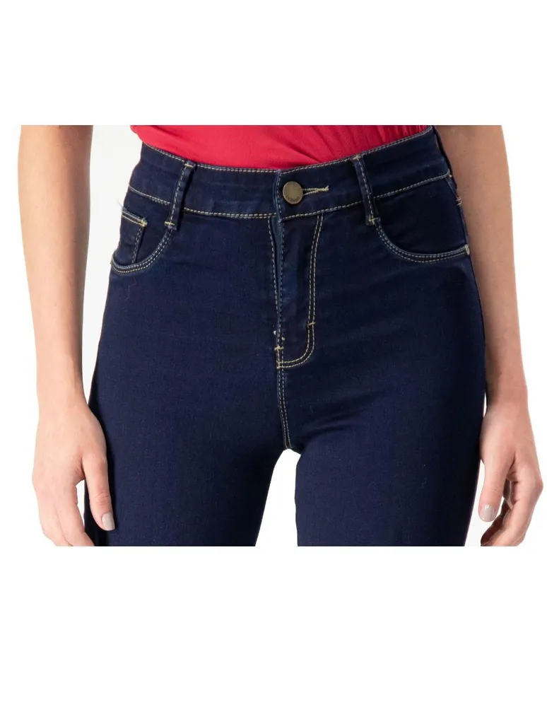 Jeans skinny Guess lavado medio corte cintura para mujer