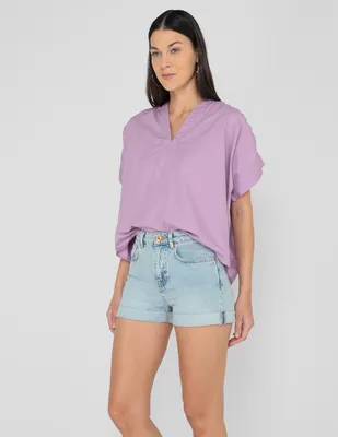 Short Benetton de mezclilla para mujer