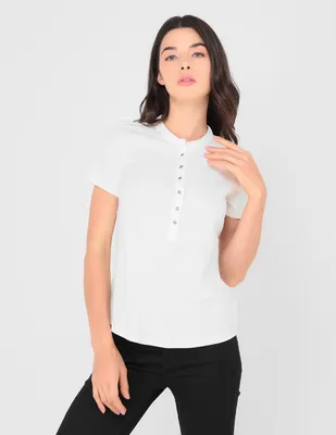 Playera Calvin Klein cuello redondo para mujer