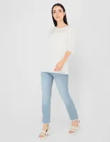 Blusa Calvin Klein manga al codo para mujer