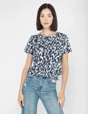 Blusa casual Calvin Klein manga corta para mujer