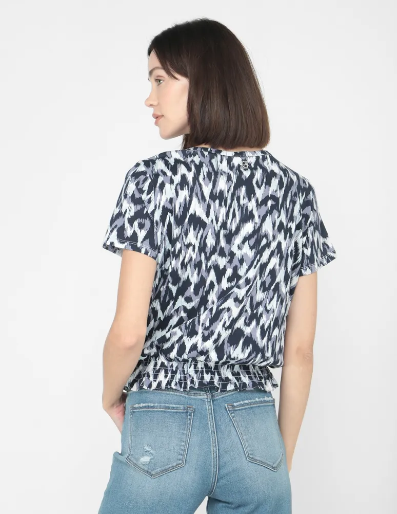 Blusa casual Calvin Klein manga corta para mujer