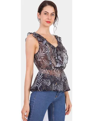 Blusa Pardela sin manga para mujer