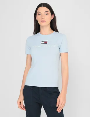 Playera Tommy Hilfiger cuello redondo para mujer