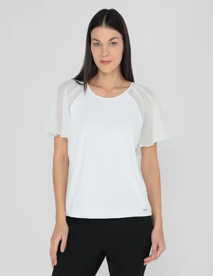 Blusa Calvin Klein manga corta para mujer