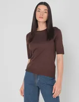 Playera manga corta Calvin Klein cuello redondo para mujer