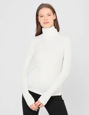 Blusa casual Calvin Klein manga larga para mujer
