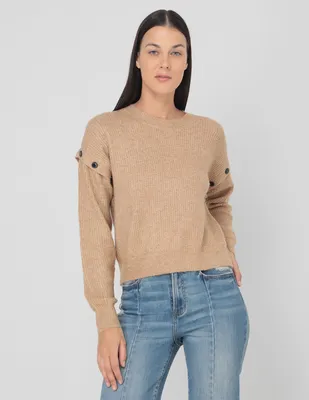 Suéter DKNY Jeans para mujer cuello redondo
