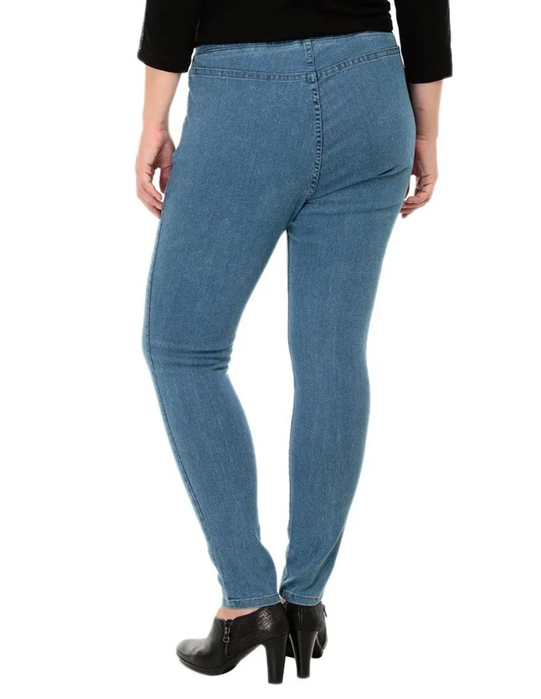 Jegging skinny 365 Essential lavado obscuro corte cintura para mujer