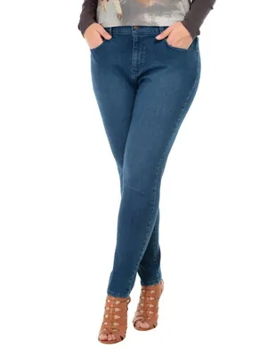 Jeans skinny 365 Essential lavado medio corte cadera para mujer