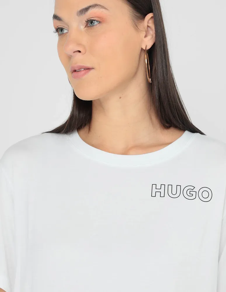 Playera manga corta HUGO cuello redondo para mujer