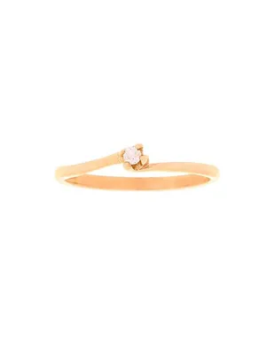 Anillo de compromiso Valessa 14 k oro amarillo diamante