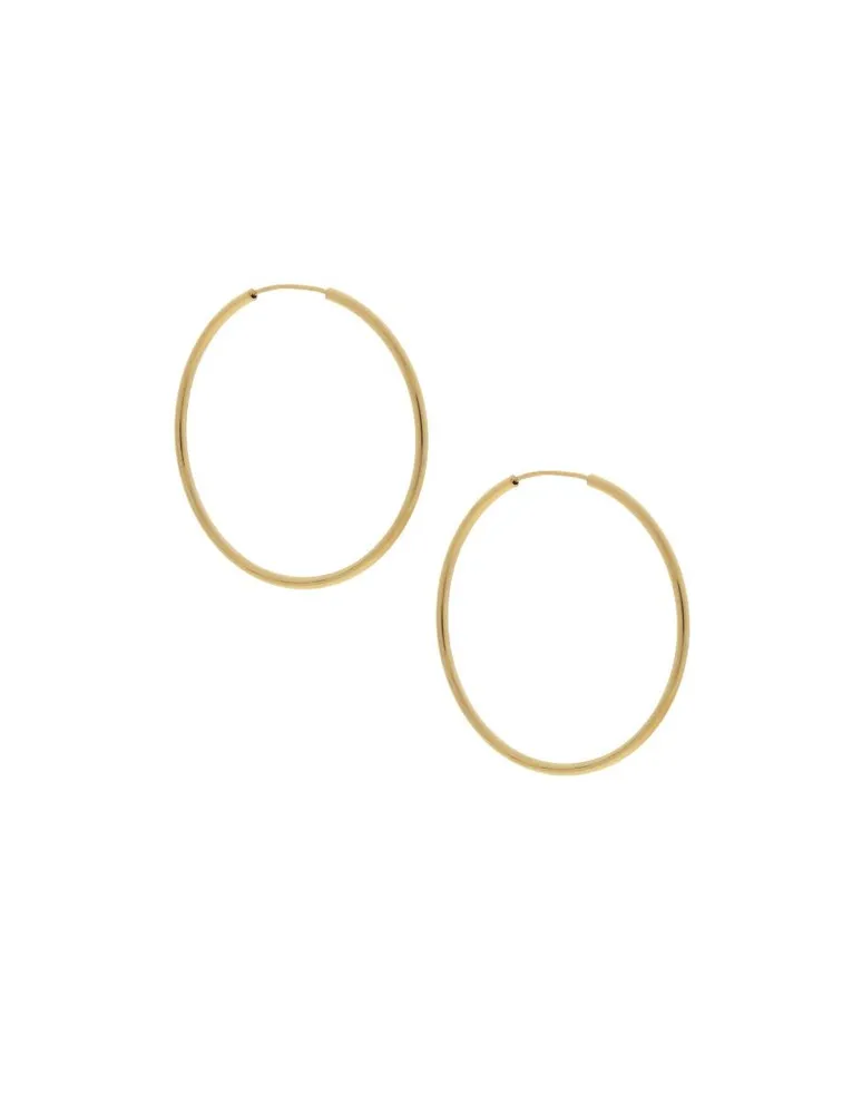 Aretes de oro 14 k Unoaerre pulido