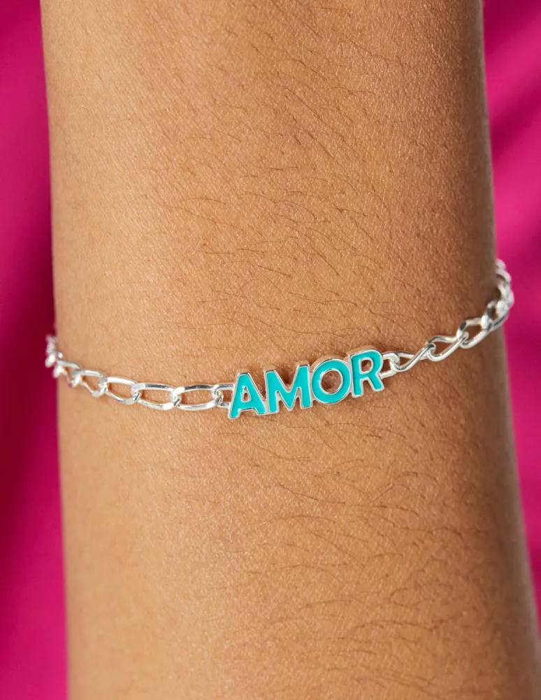 Pulsera Tous de plata con acabado esmaltado