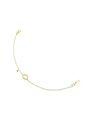 Pulsera Tous de oro con acabado diamantado