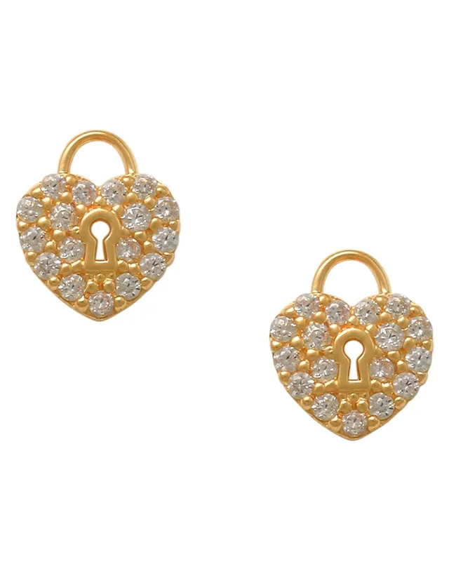 Aretes largos Lusso de oro amarillo 14 k