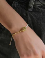 Pulsera Ablime Joyería Perlas con acabado baño de oro