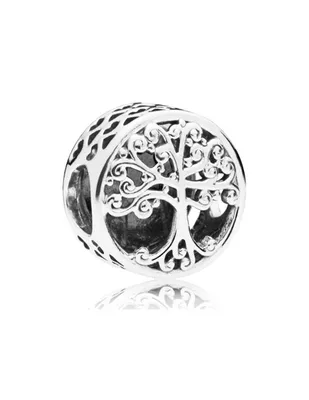 Charm de árbol de la vida Pandora de plata