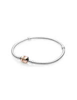 Pulsera Pandora Moments con cierre Rose