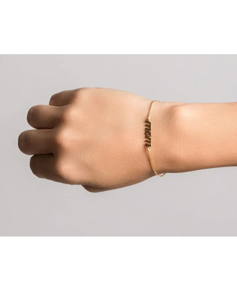 Pulsera Mom dorado