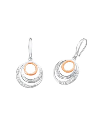 Aretes de plata P925 Amor zirconia