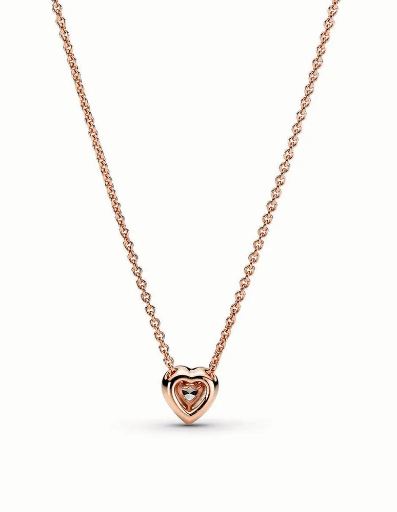 Collar Pandora Corazón Brillante zirconia cúbica