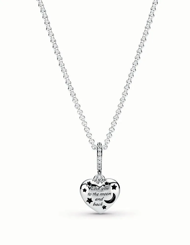 Collar de plata P925 Pandora Heart Sterling