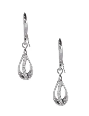 Aretes de plata P925 Amor zirconia