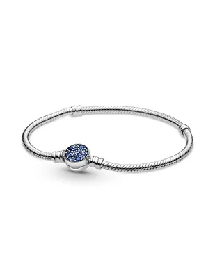 Brazalete Pandora de plata Moments con acabado lustre