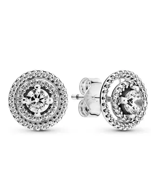 Aretes de plata P925 Pandora zirconia