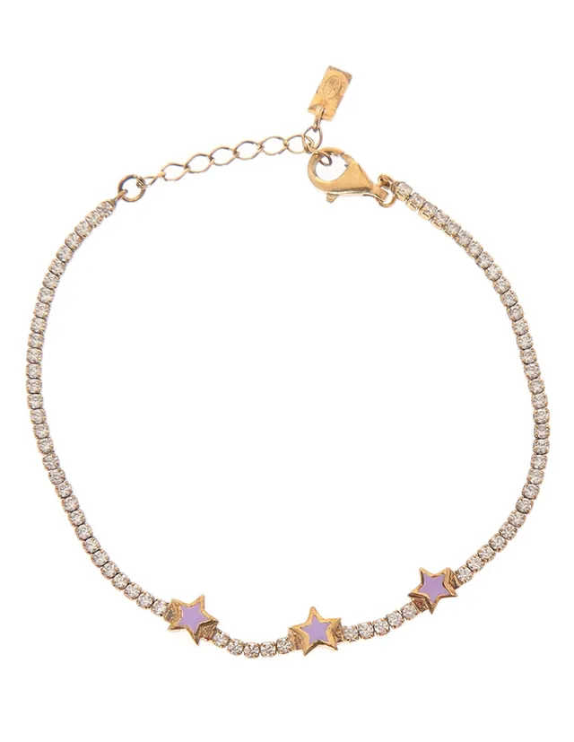 Pavé Triple Butterfly Bracelet