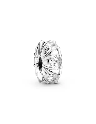 Charm irregular Pandora de plata zirconia cúbica